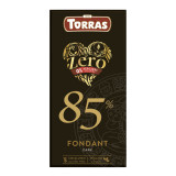 Ciocolata neagra cu 85% cacao, 75g, Torras