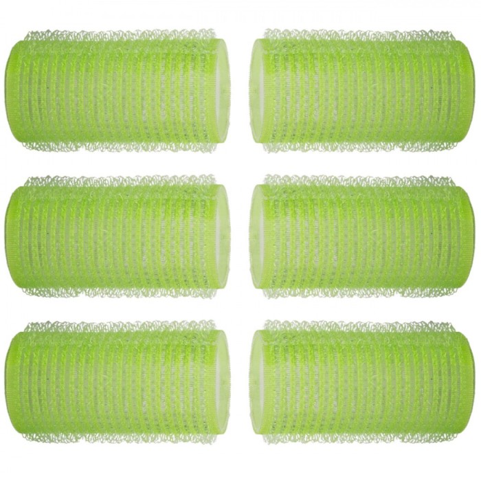 Bigudiuri Păr Set 6 Bucăți, Diametru 3cm, Verde