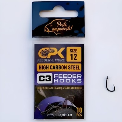 Carlige CPK C3 Feeder Hooks, Nr.12, 10buc/pac foto
