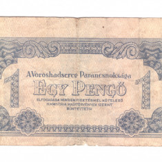 Bancnota Ungaria 1 pengo 1944, Comandamentul Armatei Rosii, stare relativ buna