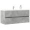 Dulap de chiuvetă, gri beton, 100x38,5x45 cm, PAL