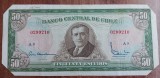 B11 - Bancnota foarte veche - Chile - 50 pesos