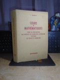 J. MARTIN - COURS DE MATHEMATIQUES POUR LES ECOLES D&#039;INGENIEURS , PARIS , 1966