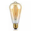 Bec led st64 e27 5w cu filament 2200k model edison