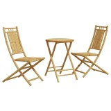 Cumpara ieftin Set mobilier bistro, 3 piese, bambus