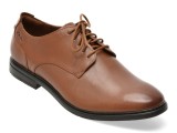 Pantofi eleganti CLARKS maro, BANBURY DERBY, din piele naturala