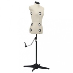 vidaXL Formă pentru rochie femeie reglabilă crem, dimensiune S 33-40