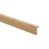 Sipca din lemn de rasinoase, colt tip L, 40 x 18 x 4 mm, 2 m