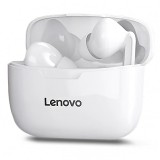 Handsfree Casti Bluetooth Lenovo XT90, Bluetooth 5.0, cu Suport Incarcare, Alb