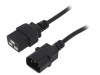 Cablu de Alimentare 1,8m Negru 10A C14 la C19