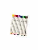 Set 12 creioane colorate cu varf gros de 8 mm pentru incepatori, OColor