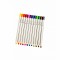 Set 12 creioane colorate cu varf gros de 8 mm pentru incepatori