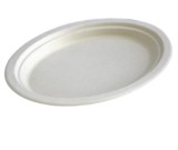 Platouri ovale unica folosinta biodegradabile cf standard EN13432, 26x20 cm, 20 buc set, OTI