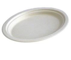 Platouri ovale unica folosinta biodegradabile cf standard EN13432, 26x20 cm, 50 buc set foto