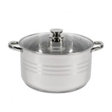 Oala Inox Heinner Myra 9L, 28x15.5cm, Capac Sticla Termorezistenta, Inductie
