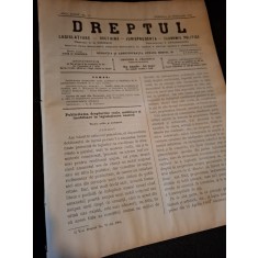 Dreptul, Revista de legislatiune, doctrina, jurisprudenta, economie politica,Anul XXXIV Nr.15 1905 - C.G.Dissescu, V.Athanasovici, Paul Negulescu, Al.