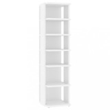 Cumpara ieftin Pantofar, alb, 27,5x27x102 cm, lemn compozit