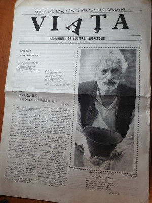 ziarul viata 12-19 martie 1990-art. &amp;quot; am fost medic la gherla&amp;quot; foto