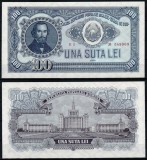 Romania 1952, 100 Lei Nicolae Balcescu, Serie Rosie, P#90a, UNC