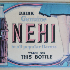 "Nehi" reclama pe metal AAA Sign CO Coitsville Ohio