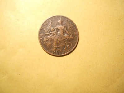 FRANTA 5 CENTIMES 1911 foto