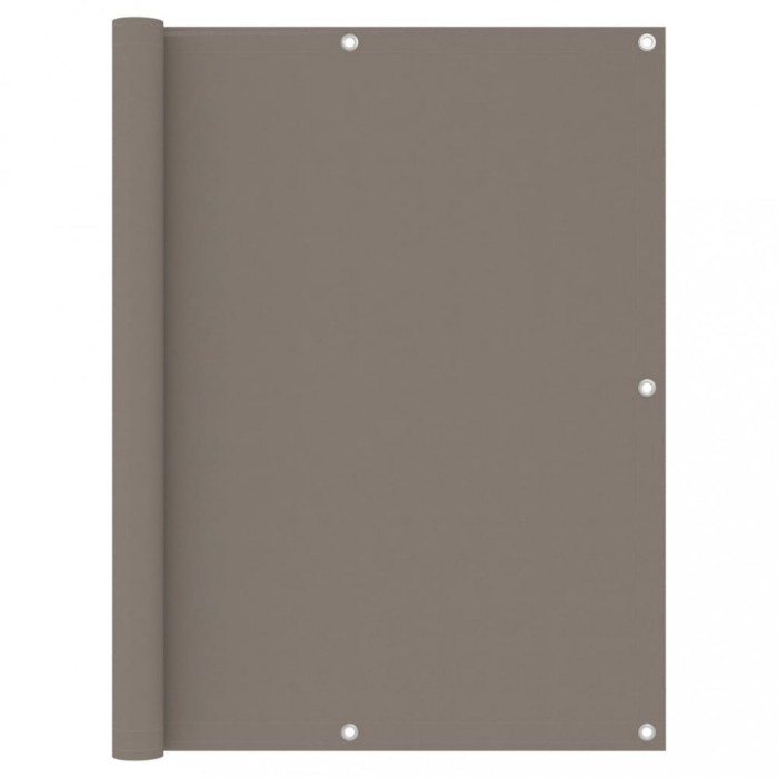 vidaXL Paravan de balcon, gri taupe, 120x300 cm, țesătură oxford