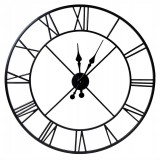 Ceas de perete in stil retro, metal, diametru 80 cm, ProCart