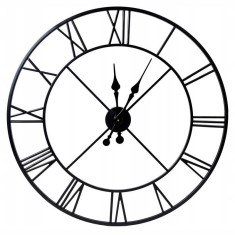 Ceas de perete in stil retro, metal, diametru 80 cm