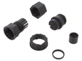 Mufă Circulară 3-PIN Aurită 20A Mamă