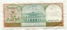 Bancnota Suriname 25 gulden 1985, XF foto