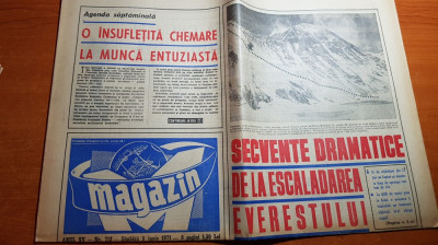 ziarul magazin 5 iunie 1971-art secvente dramatice de la escaladarea everestului foto