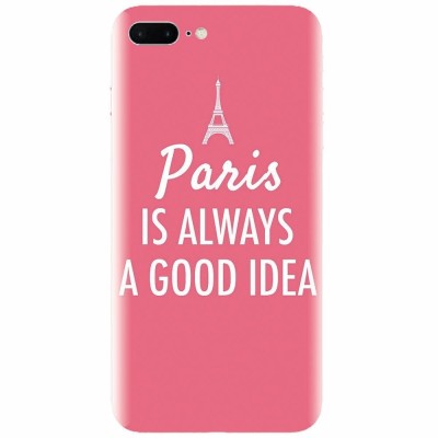 Husa silicon pentru Apple Iphone 7 Plus, Paris Is Always A Good Idea foto