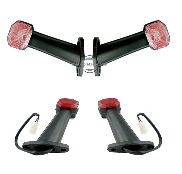 2 x Stalk Lampi de pozitie indicatoare luminoase led indicator camion remorca caravana remorca E-mark 24V