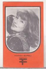 bnk cld Calendar de buzunar 1981 - Romaniafilm - Marga Barbu