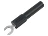 Adaptor Banană 4mm Furcă 60VDC 36A Negru