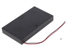 Suport Baterii AA 8x cu Cabluri 150mm Negru