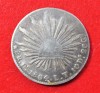 MEXIC 1864 - 8 REALES KM#377.4 ARGINT - Do-LT - Monetaria Durango (Do) (370), America de Nord