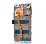 Display LCD Lenovo K6 Note, Complet, Alb
