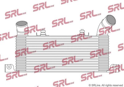 Intercooler Mitsubishi Pajero 99-06, motor: 2.5 TD, 3.2 TD, 475x187x64, SRLine, miez si rezervor din aluminiu brazat, MR404751 foto