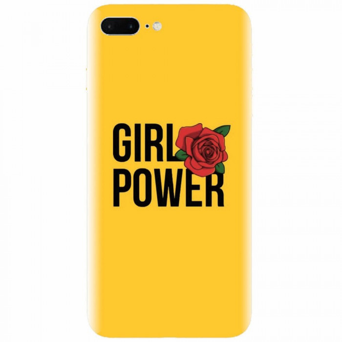 Husa silicon pentru Apple Iphone 8 Plus, Girl Power