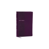 NKJV Personal Size Large Print Bible with 43,000 Cross References, Purple Leathersoft, Red Letter, Comfort Print (Thumb Indexed)