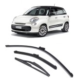 Cumpara ieftin Set stergatoare fata-spate Fiat 500 500C 500L 2009-2023 cauciuc ABS