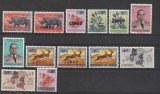 Fauna, flora, antilope, rinocer, Congo ( Kinshasa), supratipar, seria completa de 13 valori, MNH