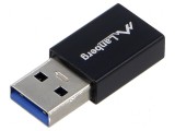 Adaptor USB 3.1 A la C, mufă USB A, soclu nichelat negru, Lanberg