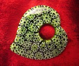 PANDATIV / MEDALION DIN STICLA DE MURANO MILLEFIORI 4.8 CM