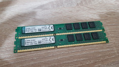 Kit 8GB DDR3 Desktop,2x4GB,Kingston Slim,1600Mhz,CL11,Single Sided foto