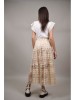 Fusta Lunga Macrame Dama Bej Talie Unica S M L Elastic 100% Poliester