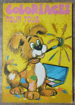 Coloriages pour tous// carte de colorat editata in Romania foto