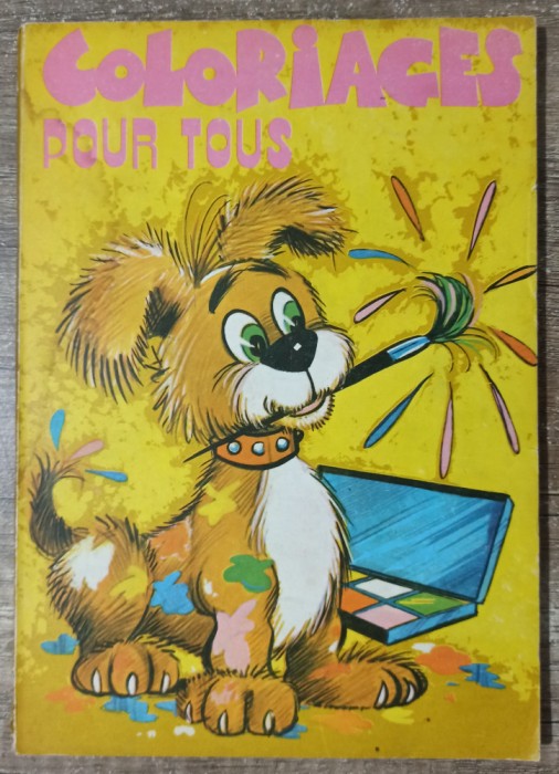 Coloriages pour tous// carte de colorat editata in Romania