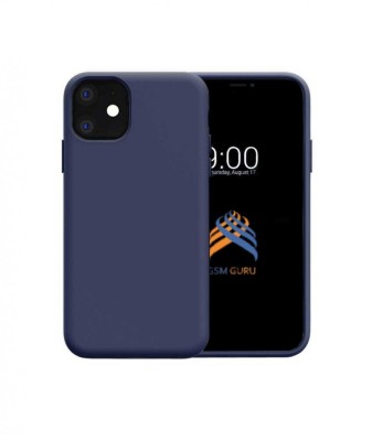 Husa telefon Silicon iPhone 11 6.1 matte dark blue foto